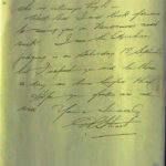 Sepia photo of a page with cursive writing